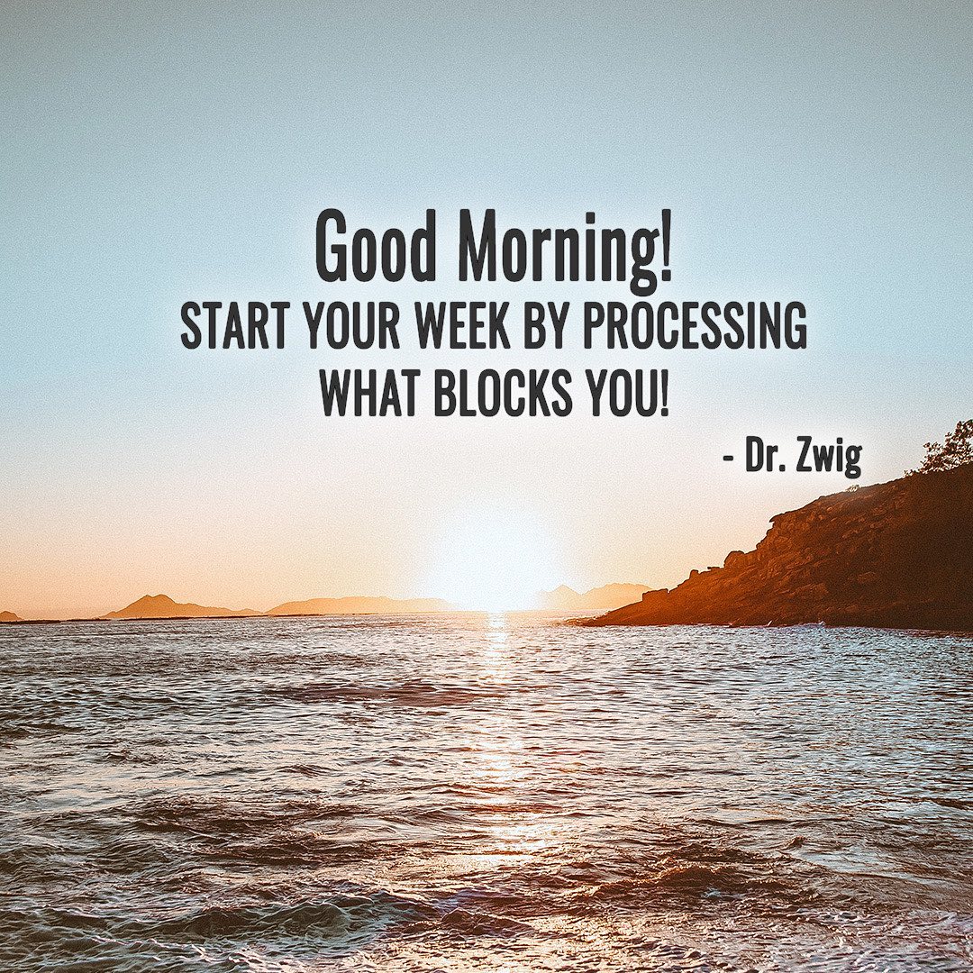 Start your week by processing what blocks you!