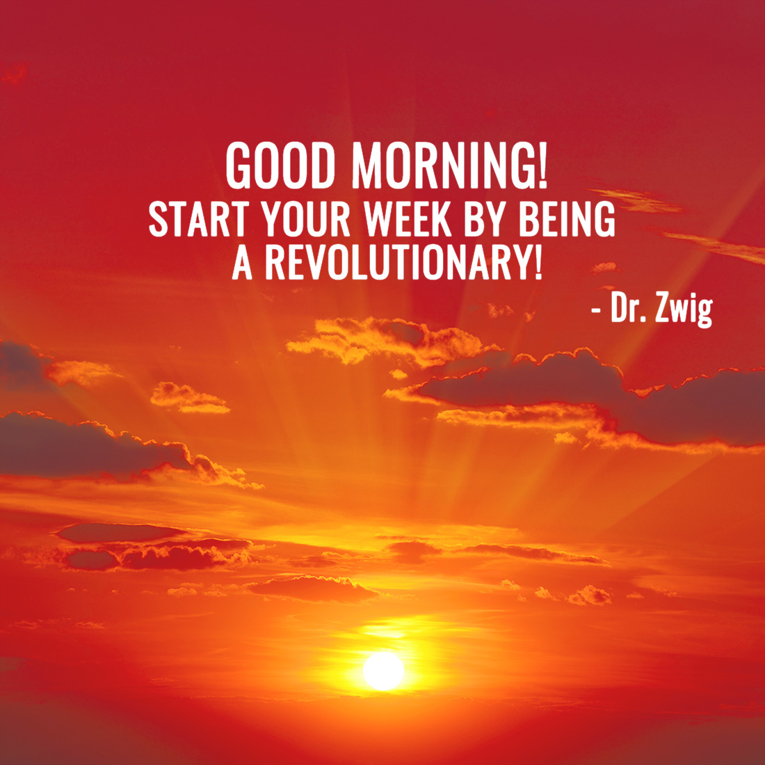 Start your week by being a revolutionary!